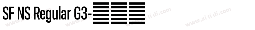 SF NS Regular G3字体转换 SF NS Regular G3字体转换